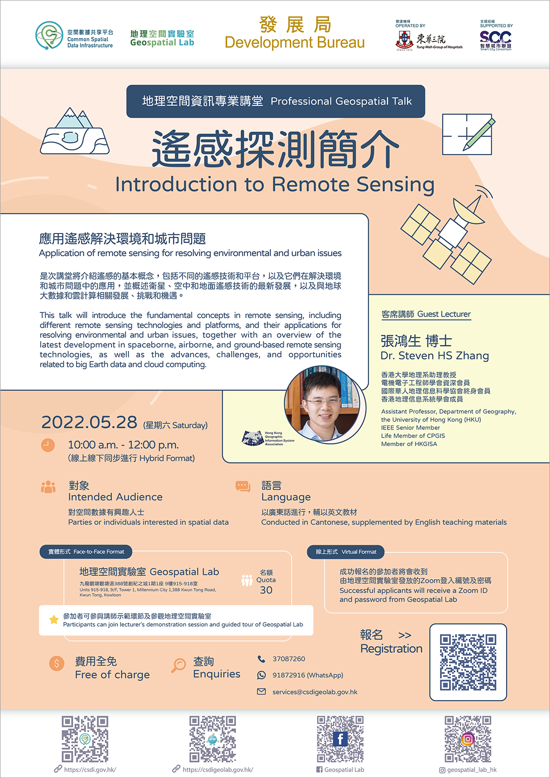 Poster of Professional Geospatial Talk - Introduction to Remote Sensing