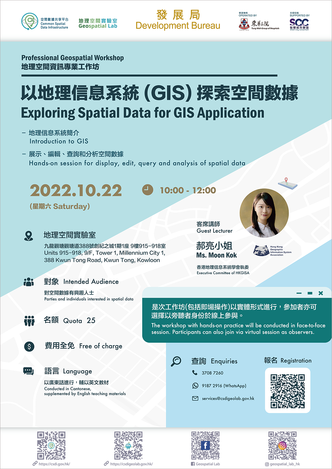 Poster of Professional Geospatial Workshop 